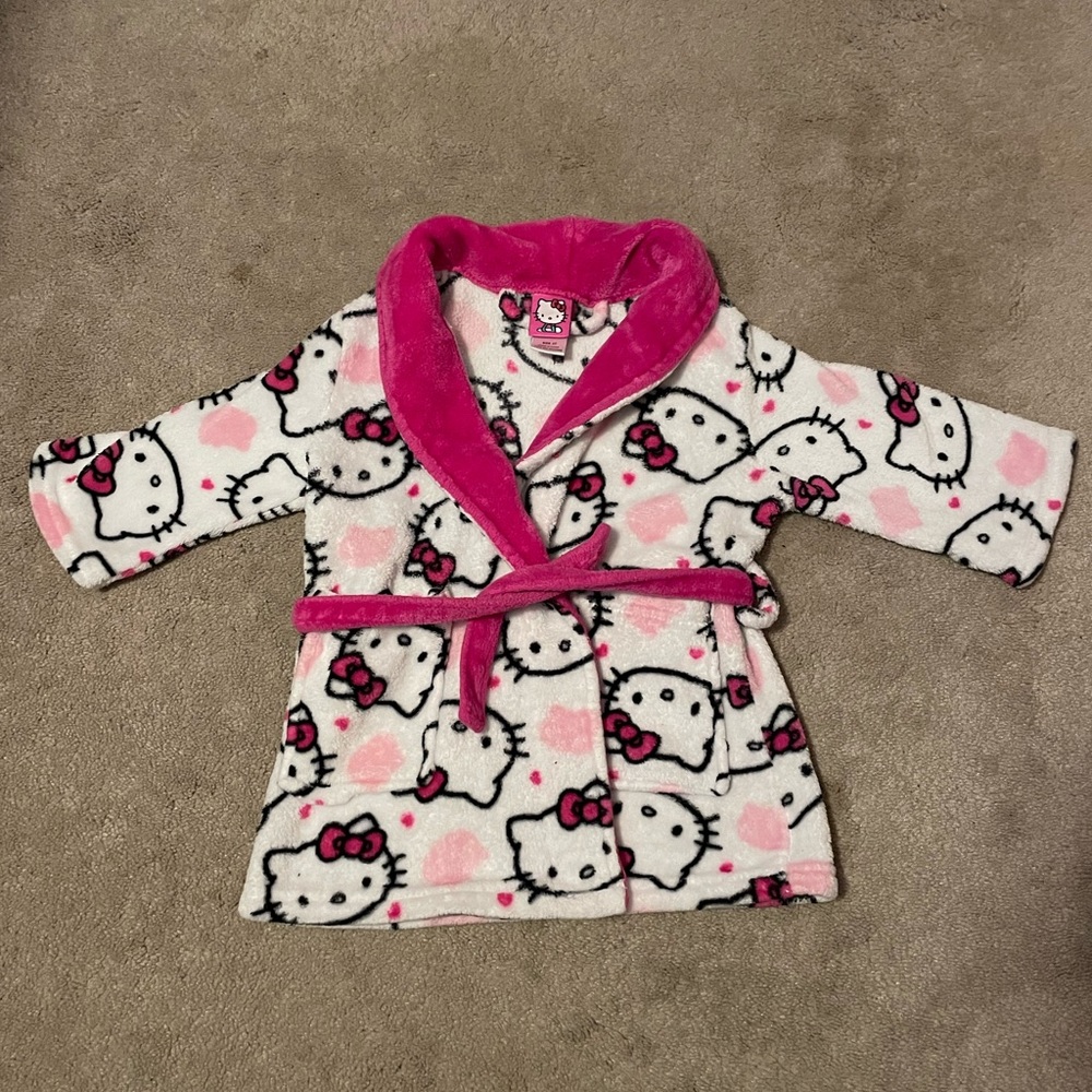 Hello Kitty Girls Bathrobe - Size 2T
